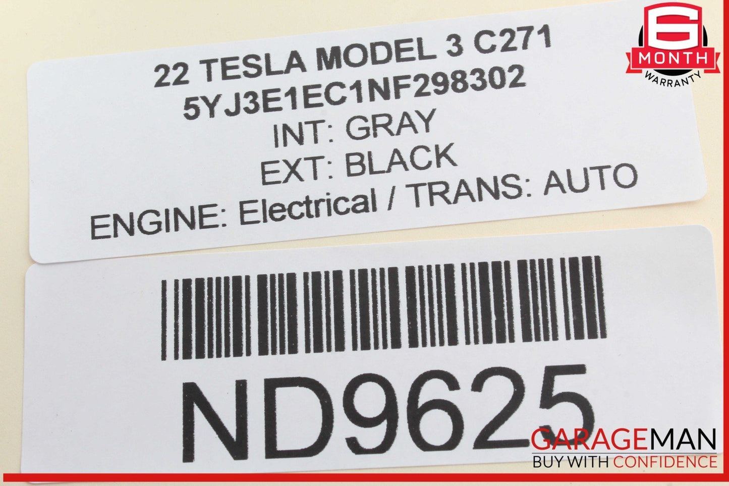 17-23 Tesla Model 3 Rear Right Side Tail Light Support Bracket 108399300E OEM