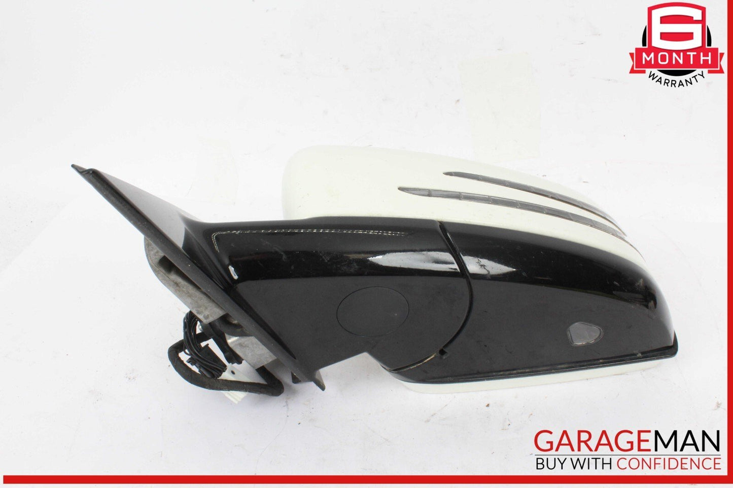 10-13 Mercedes W212 E350 Bluetec Front Left Side Mirror Door Rear View White
