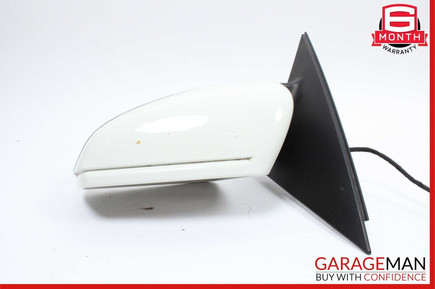 10-11 Mercedes W204 C300 Front Left Driver Side Rear View Door Mirror White OEM