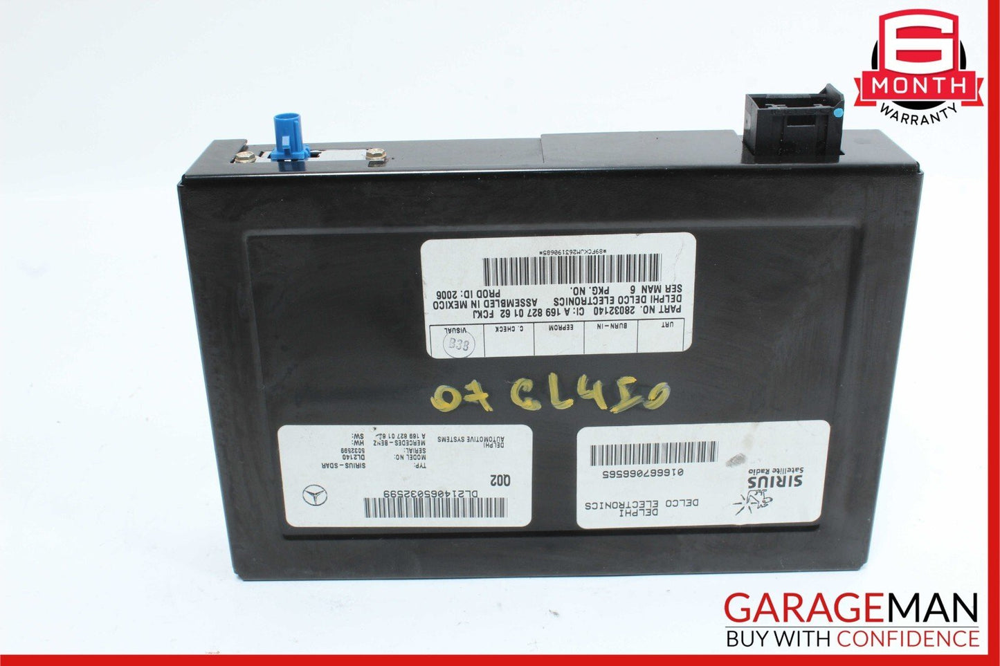 03-09 Mercedes X164 GL450 4Matic ML350 Sirius Satellite Radio Receiver OEM
