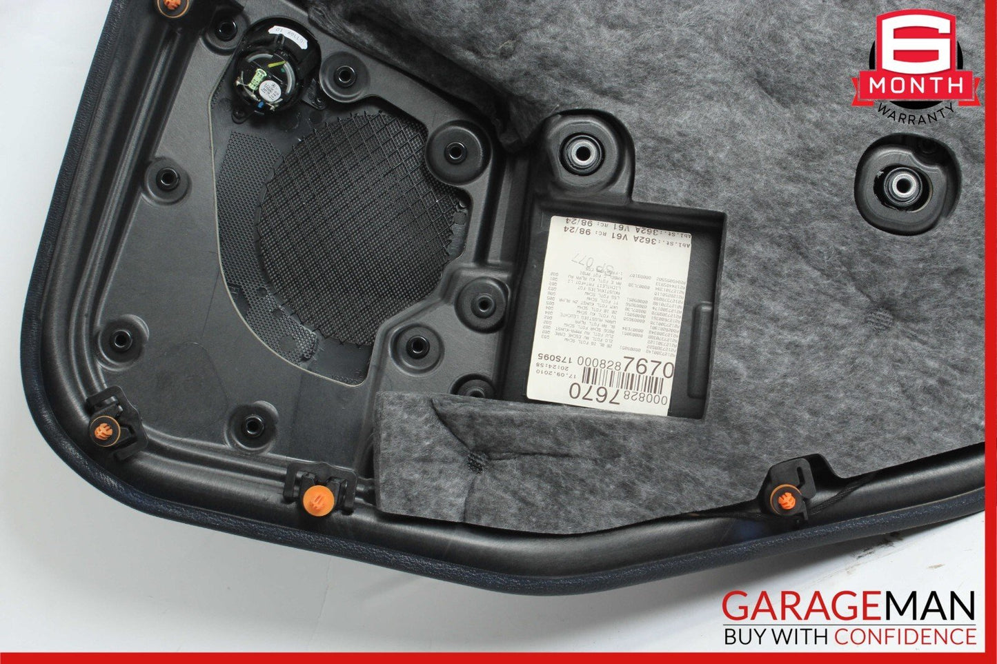 10-13 Mercedes W212 E350 E550 Rear Left Driver Side Interior Door Panel Grey