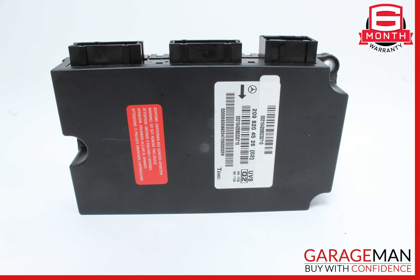 03-09 Mercedes W209 CLK320 Convertible Top Roof Control Controller Module Unit