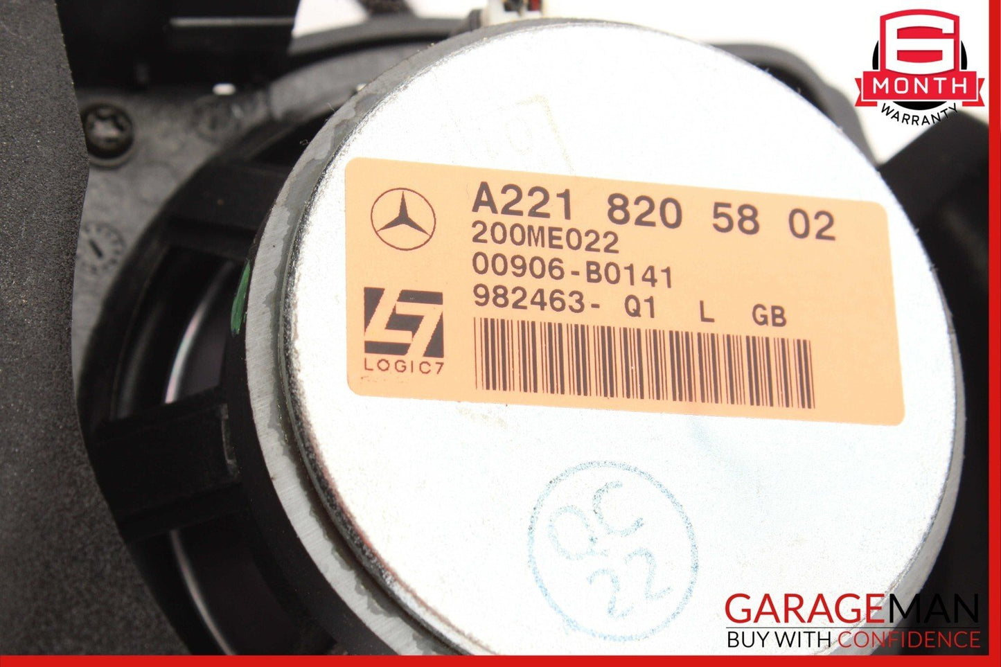 07-09 Mercedes W221 S550 S63 AMG Front Left Side Door Sound Speaker Logic 7 OEM