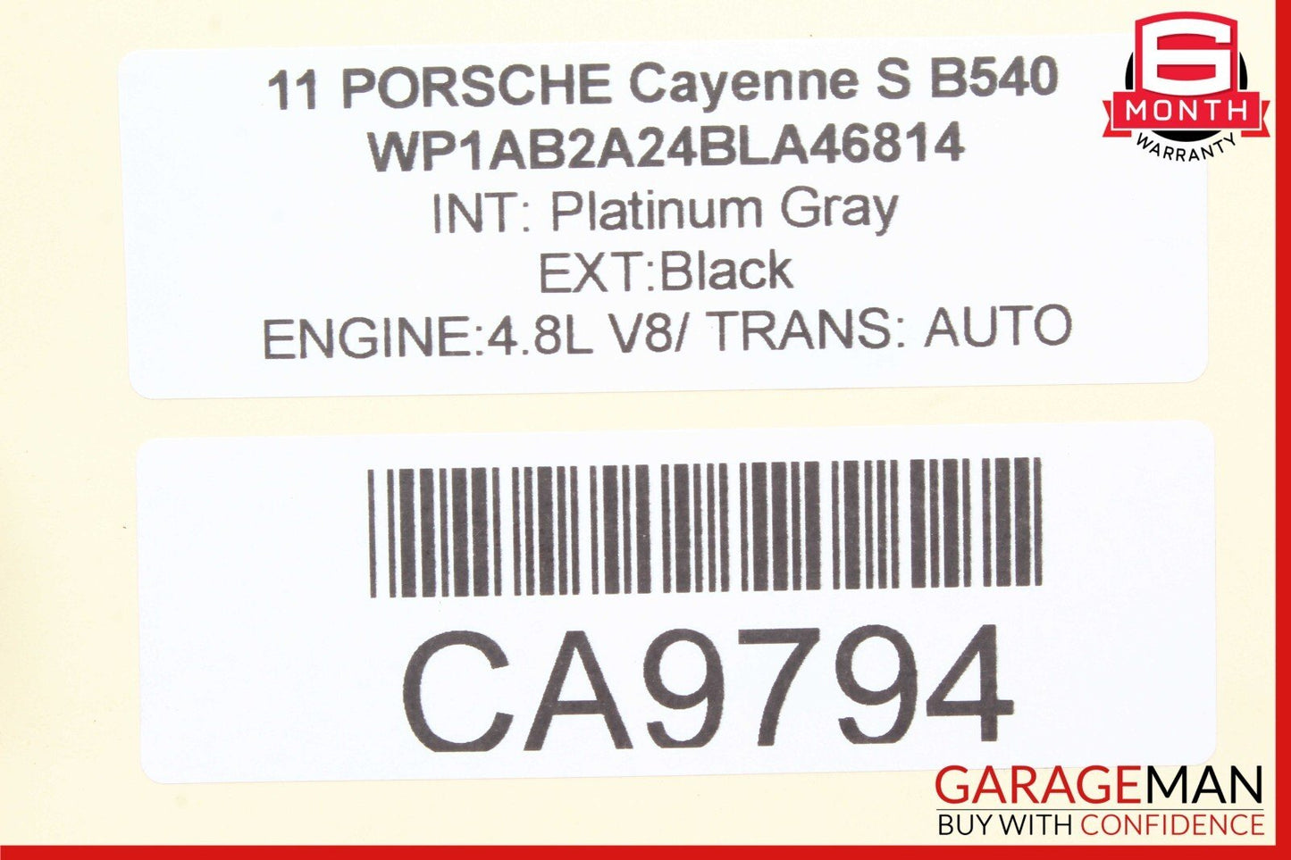 11-17 Porsche Cayenne S 958 Center Rear Right AC A/C Air Vent Trim Cover Grille
