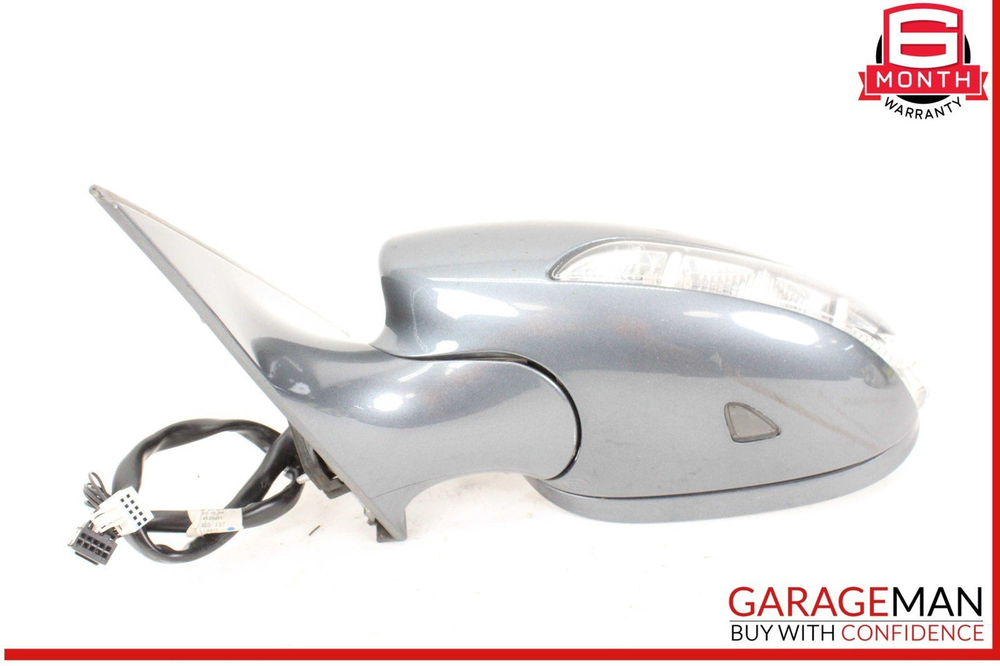 07-09 Mercedes W221 S550 S600 Front Left Side Door Rear View Mirror Gray OEM