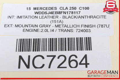 14-19 Mercedes W117 CLA250 Rear Left Driver Side Door Lock Latch Actuator OEM