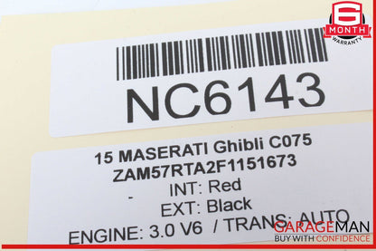14-20 Maserati Ghibli Center Dash Dashboard Speaker 670002118 OEM