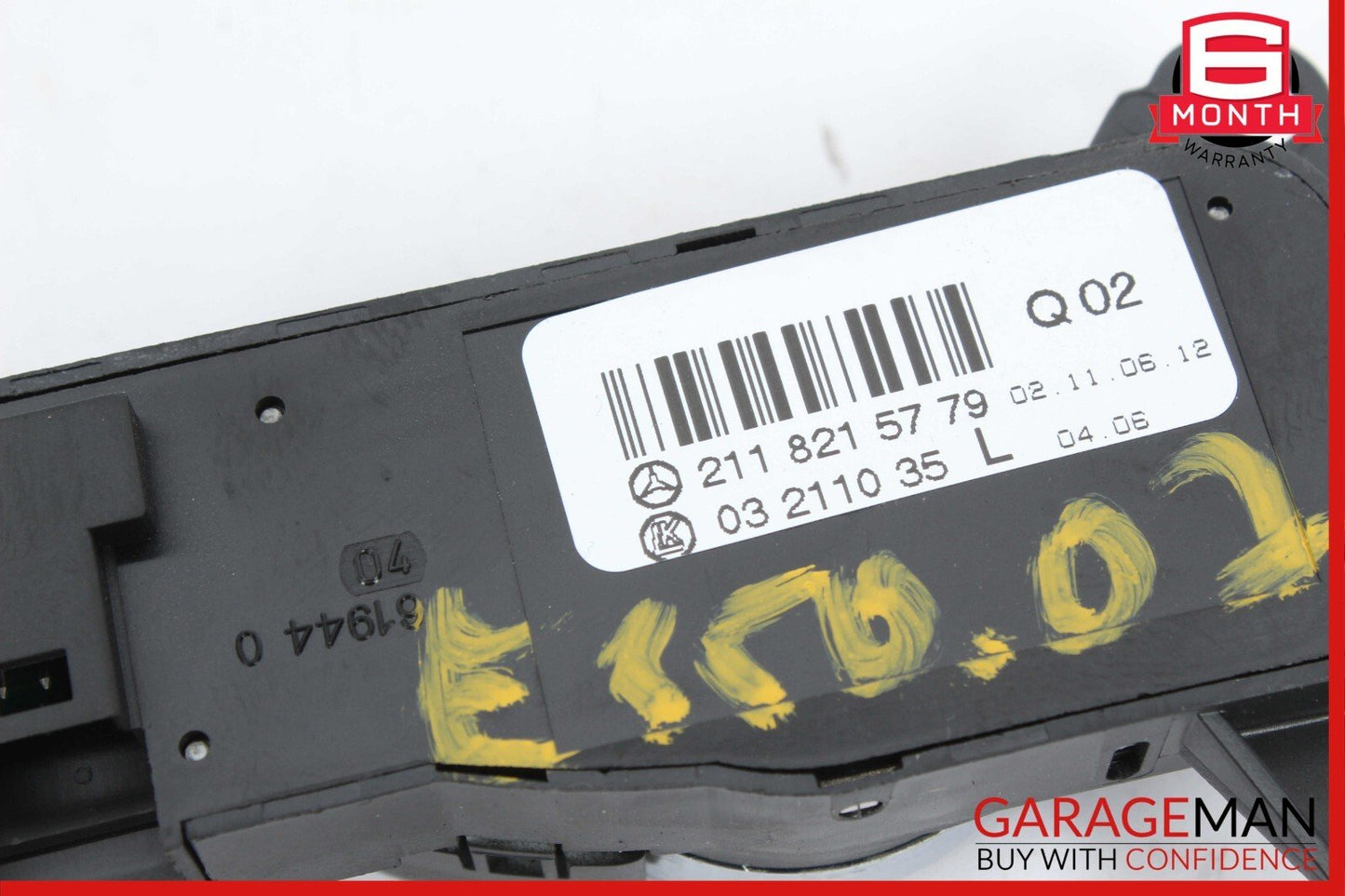 03-11 Mercedes W211 E350 CLS500 Door Mirror Control Switch 2118215779 OEM