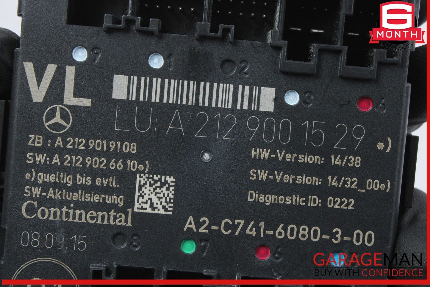 08-18 Mercedes W207 E400 C300 CLS550 Front Left Side Door Control Module OEM