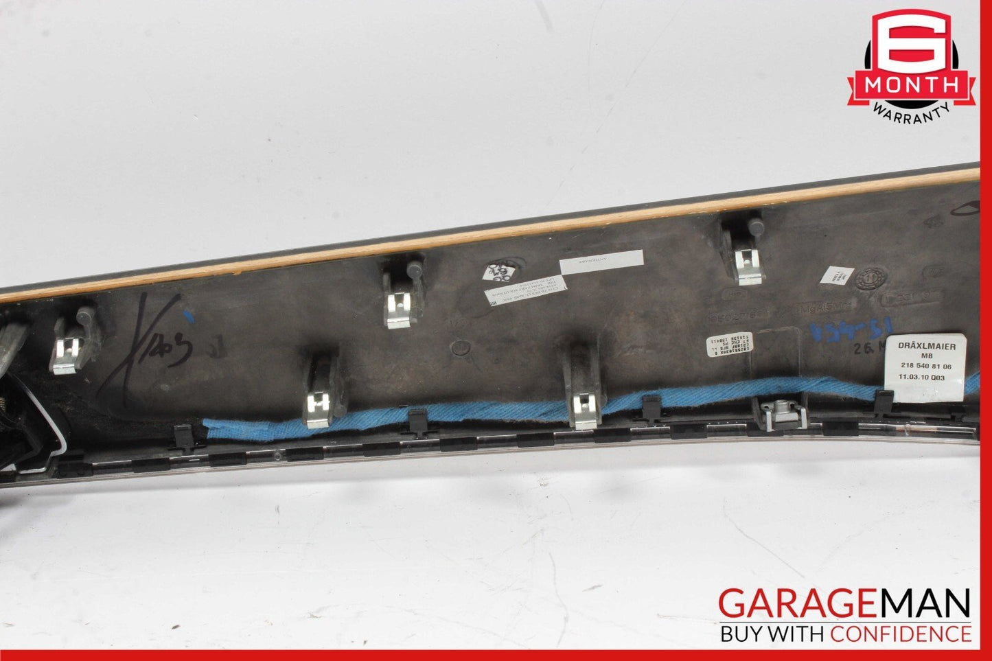 12-18 Mercedes W218 CLS500 Front Dash Trim Bezel Air Vent Cover Assy Walnut OEM