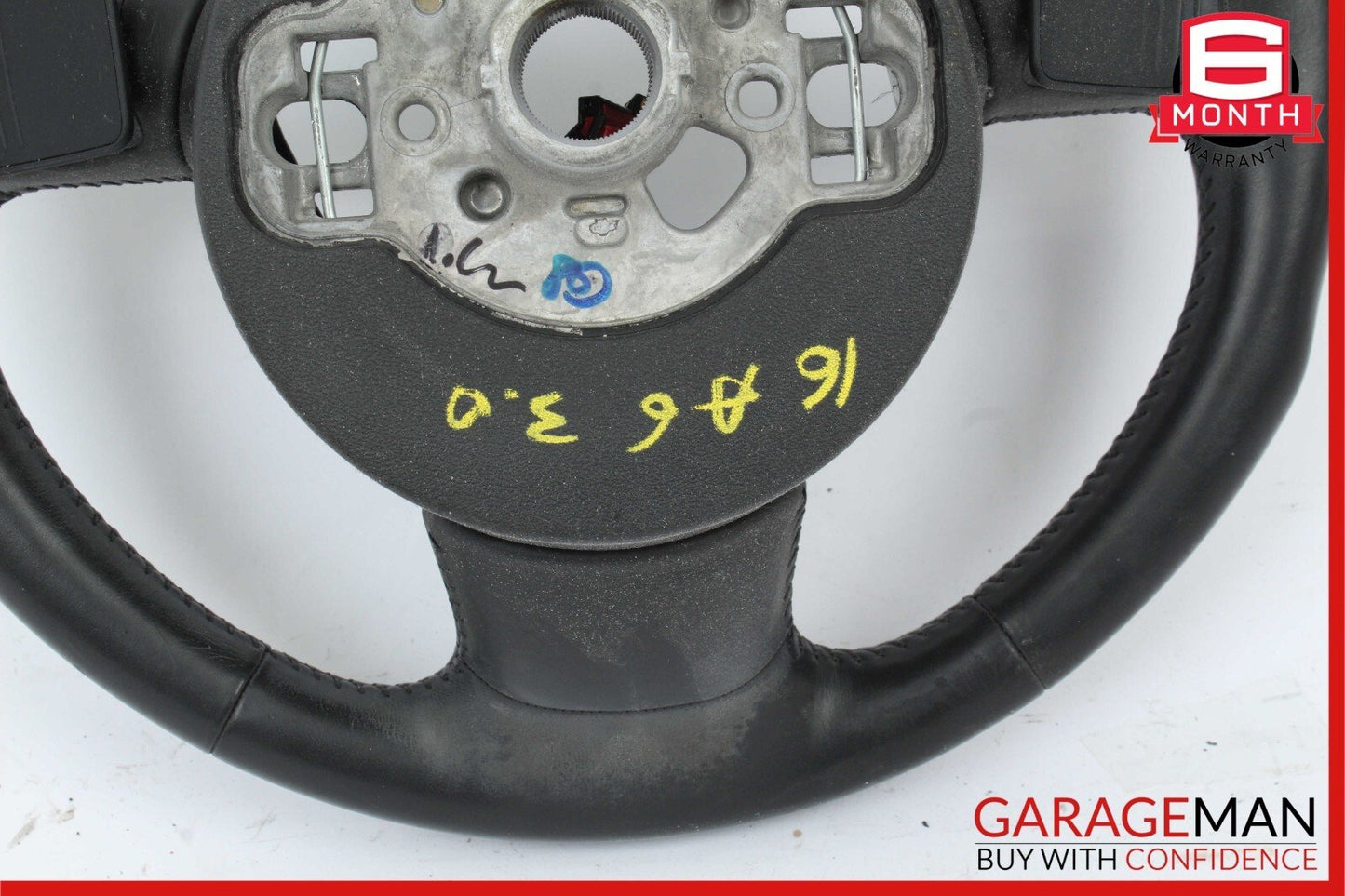 12-18 Audi A6 Steering Wheel w/ Paddle Shifter & Control Switch Assembly Black