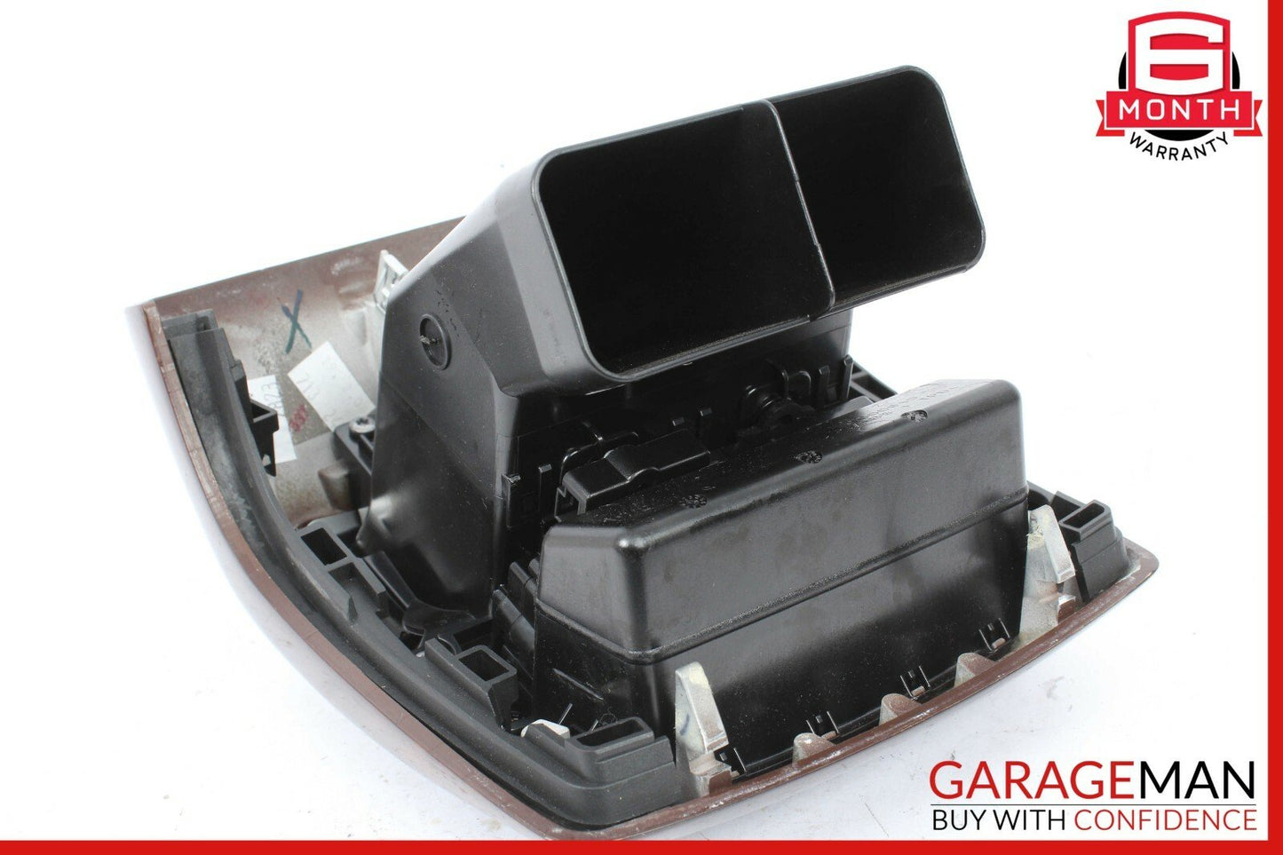 07-13 Mercedes W221 S550 Rear Center Console AC A/C Air Vent Trim Panel Wood