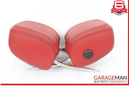 16-23 Jaguar XF XE Front Left and Front Right Side Head Rest Headrest Red OEM