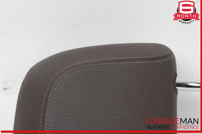 14-18 BMW X5 F15 Front Left or Right Seat Headrest Head Rest Leather Brown OEM
