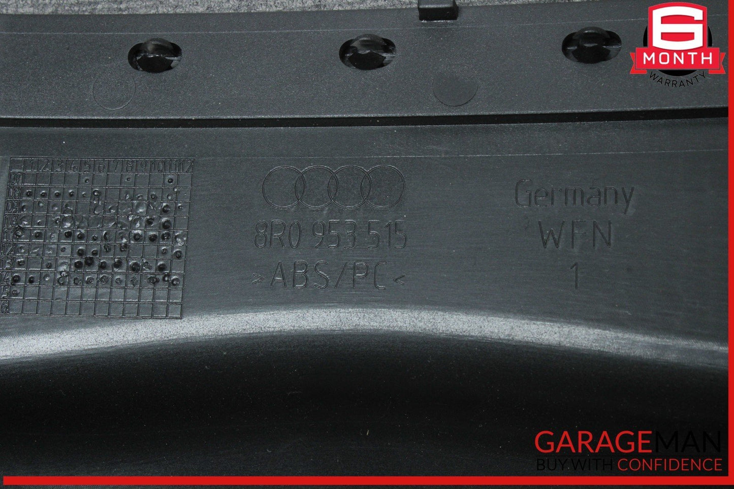 09-17 Audi Q5 SQ5 S4 S5 Steering Column Cover Trim Panel Black 8R1858345A OEM