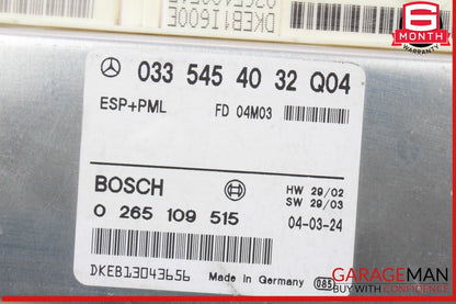 03-06 Mercedes R230 SL500 ABS ESP Anti Lock Brake Control Module Unit OEM