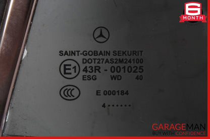 03-12 Mercedes R230 SL500 SL55 AMG Rear Left Side Quarter Window Glass Clear OEM