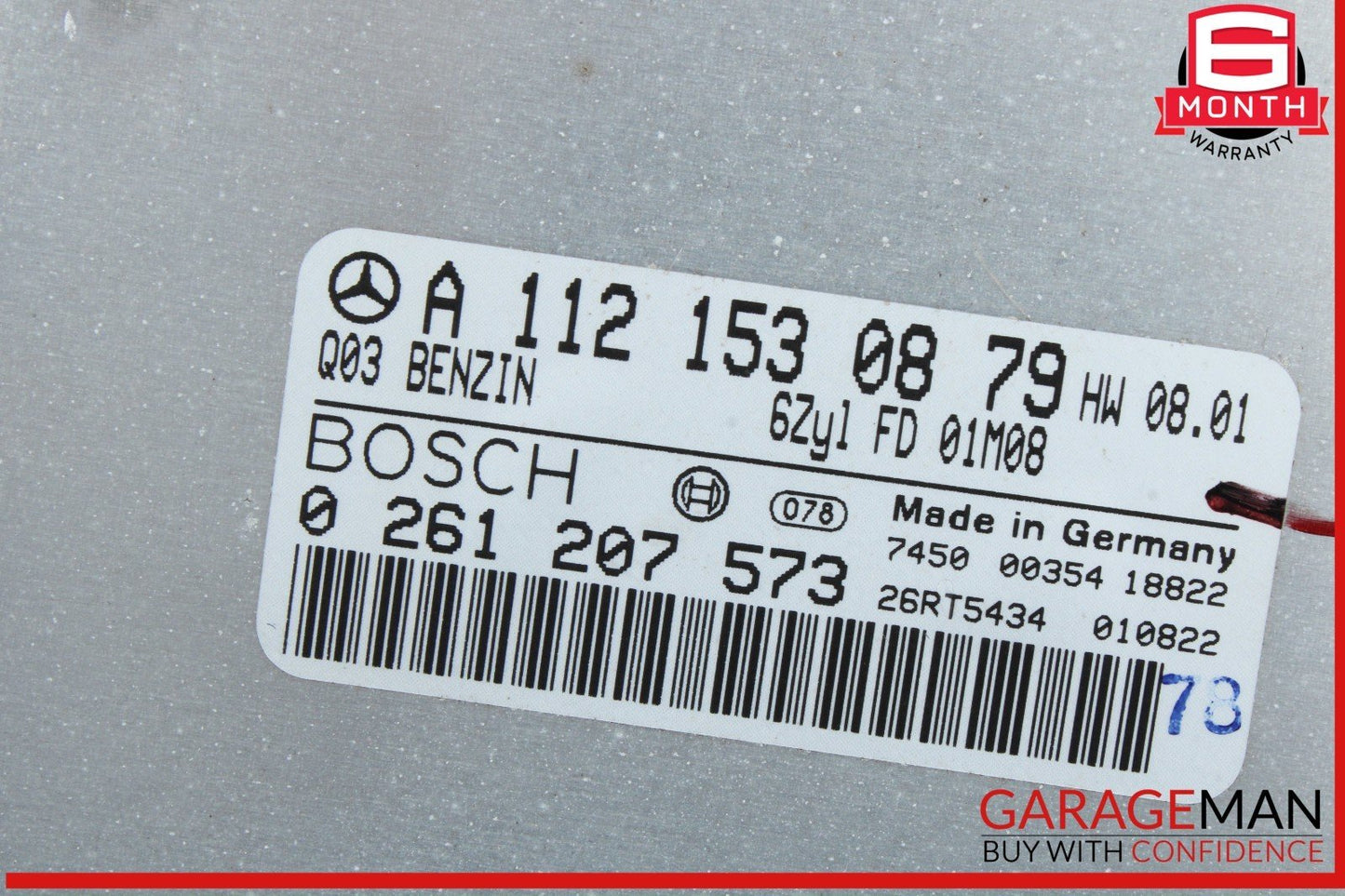 01-05 Mercedes W210 E320 CLK320 ECU ECM Engine Control Module Unit OEM