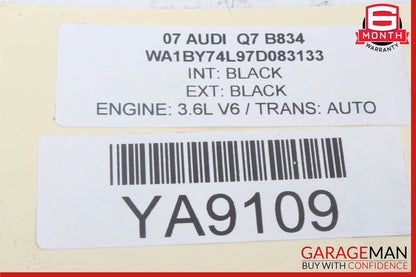 07-15 Audi Q7 Rear Left Side Door Lock Latch Actuator Unit 3C4839015D OEM