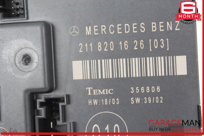 03-09 Mercedes W211 E350 E550 Rear Right Side Door Control Module Unit OEM