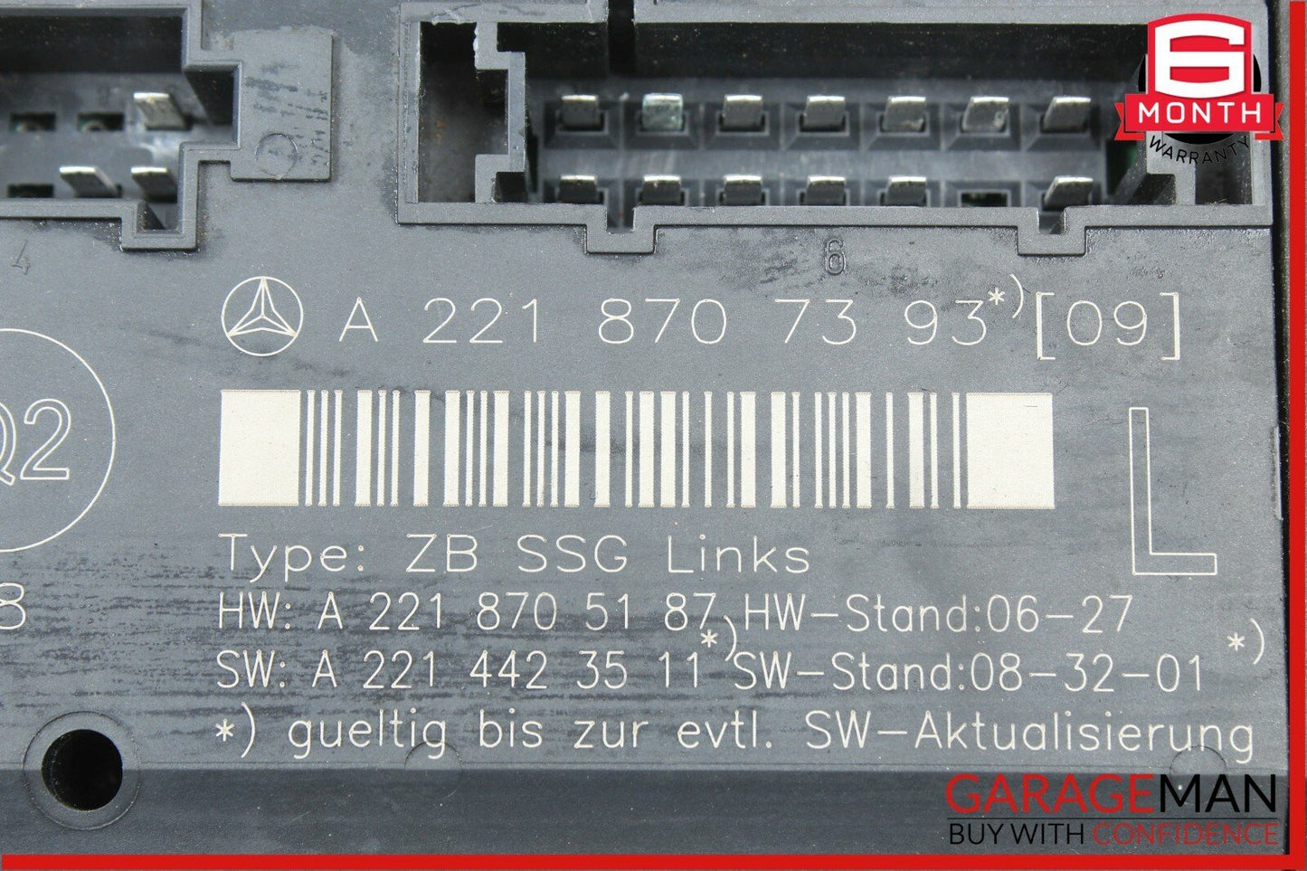 07-13 Mercedes W221 S63 AMG S550 Front Left Under Seat Computer Control Module