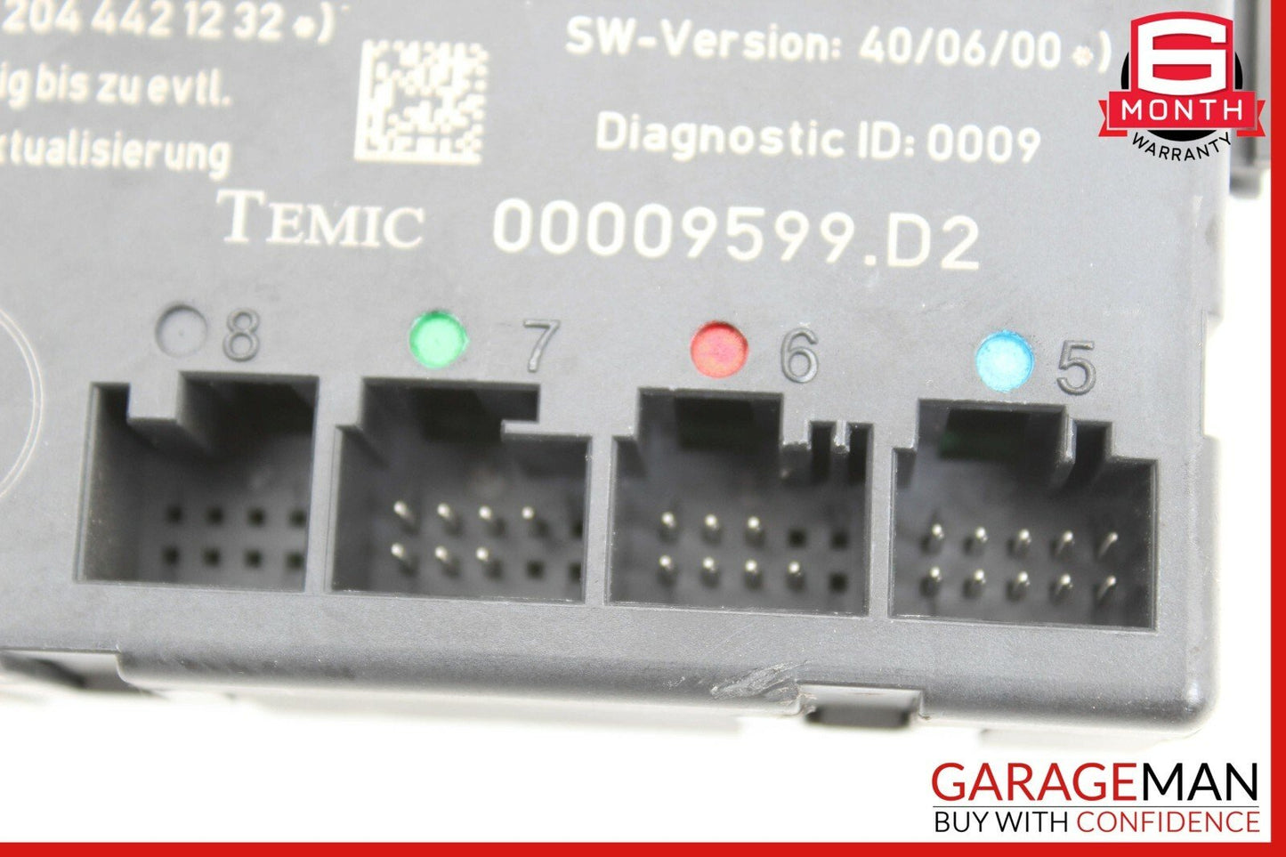 08-14 Mercedes W204 C300 C350 Sedan Front Right Side Door Control Module Unit