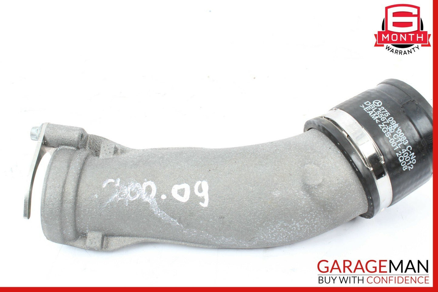 03-12 Mercedes W221 S600 CL65 AMG Turbocharger Hose Pipe Right 2750980607 OEM