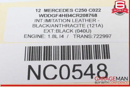 08-18 Mercedes W204 C250 Front Left Driver Side Door Control Module Unit OEM