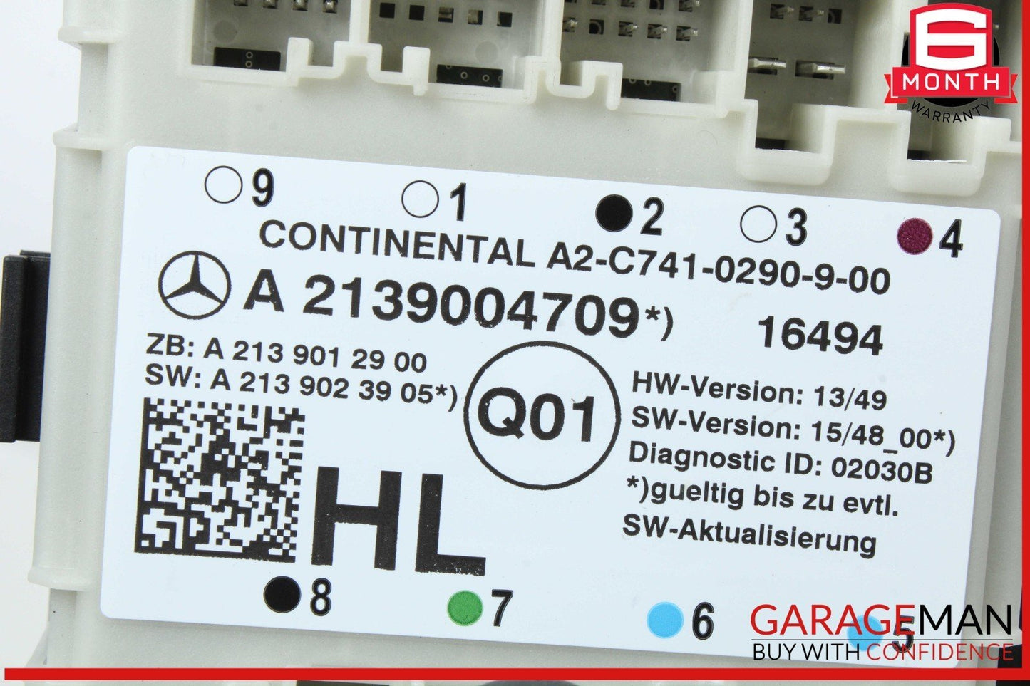 17-19 Mercedes W213 E300 E400 Rear Left Side Door Control Module Unit OEM