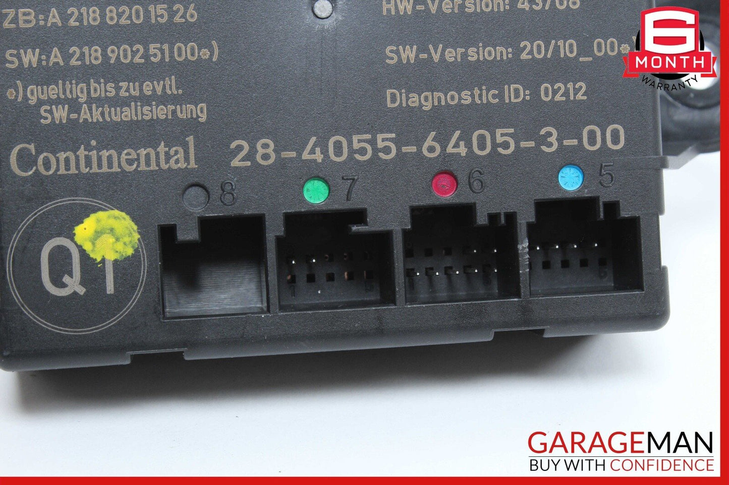 08-15 Mercedes W204 C250 Rear Left Driver Side Door Control Module Q1 OEM