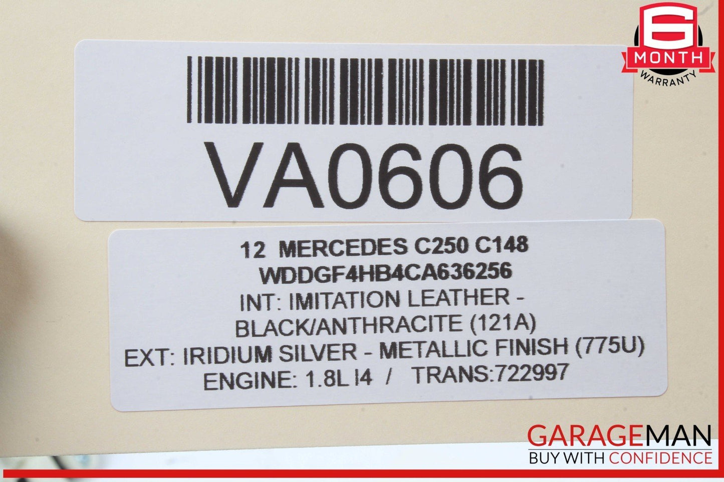 08-14 Mercedes W204 C250 C300 Rear Trunk Lid Tailgate Release Open Handle OEM