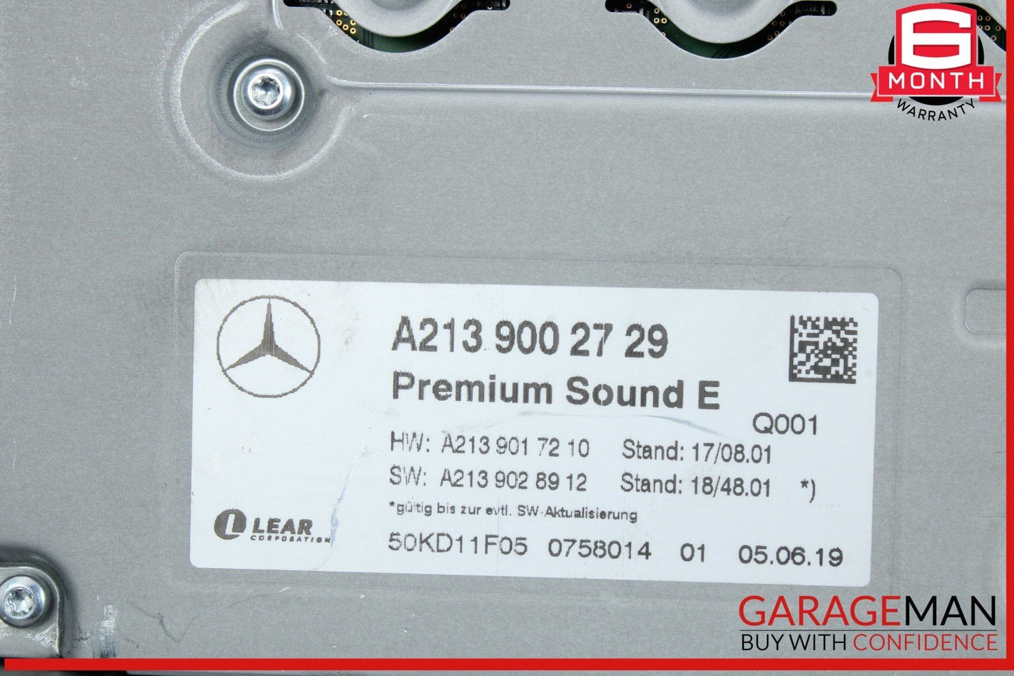 19-22 Mercedes W205 C300 E300 C63 Burmester Sound Amplifier AMP 2139002729 OEM