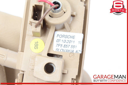 11-14 Porsche Cayenne 958 Front Left Side Sun Visor Sunvisor Beige OEM