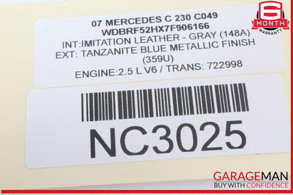 01-07 Mercedes W203 C230 C350 Front Right Side Door Control Module 2038201485