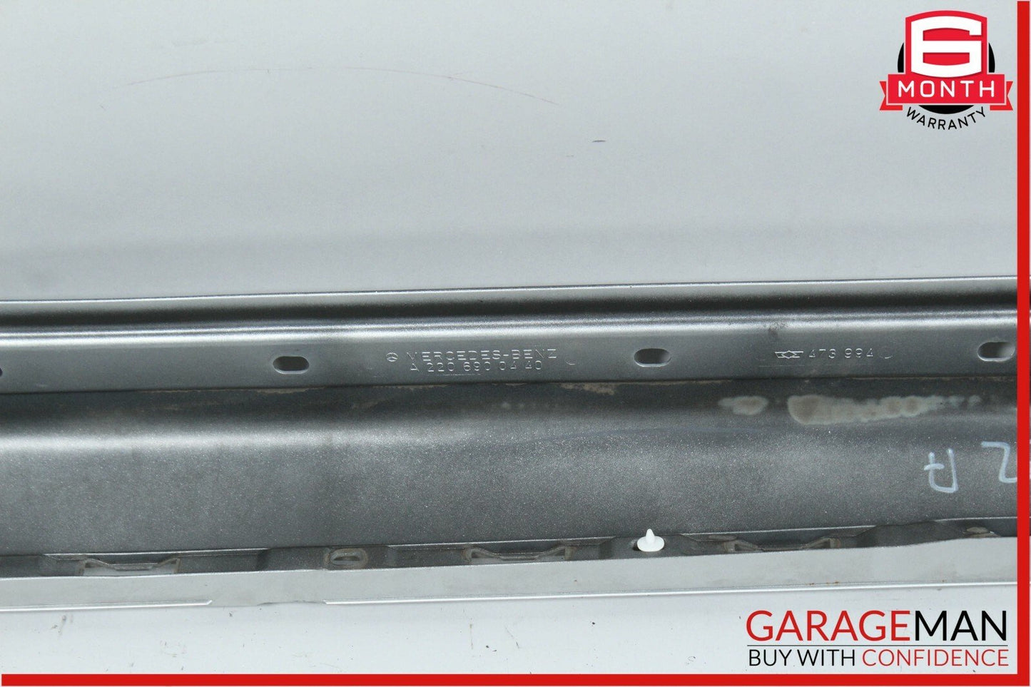 00-06 Mercedes W220 S500 Right Passenger Side Skirt Rocker Molding Panel Silver