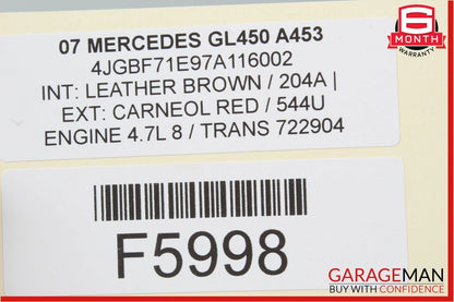 06-11 Mercedes X164 GL450 GL550 ML63 AMG Headlight Control Switch Module OEM