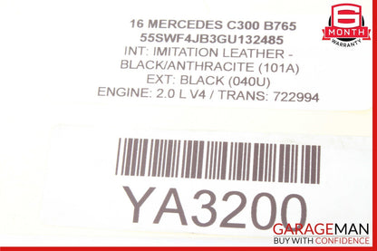 15-20 Mercedes W205 C400 C350 Front Center Console Arm Rest Armrest Cup Holder