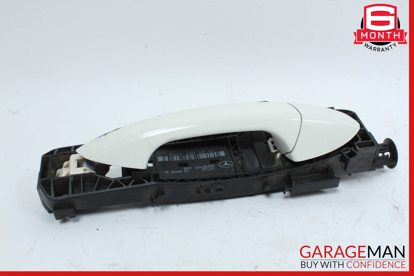 10-13 Mercedes W212 E350 E550 Rear Right Exterior Door Handle White OEM