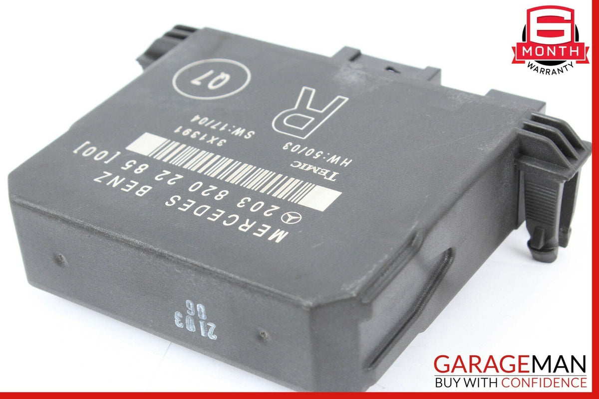 01-07 Mercedes W203 C230 C320 Rear Right Passenger Side Door Control Module Unit