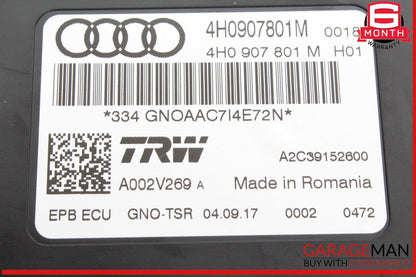 16-18 Audi A6 A7 Emergency Parking Brake Control Module Unit 4H0907801M OEM