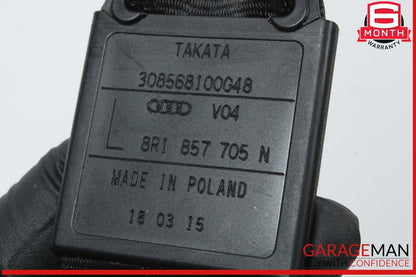 09-17 Audi Q5 SQ5 Front Left Driver Side Seat Belt Seatbelt Black 8R1857705N OEM