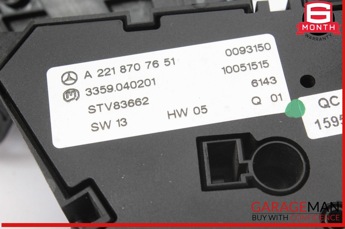 07-14 Mercedes W221 S550 CL550 Front Left Driver Seat Control Memory Switch OEM