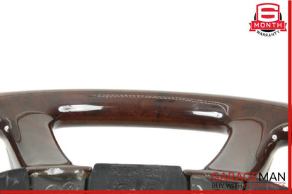 07-10 Mercedes S550 CL550 4 Spoke Steering Wheel w/ Paddle Shifters Black Wood