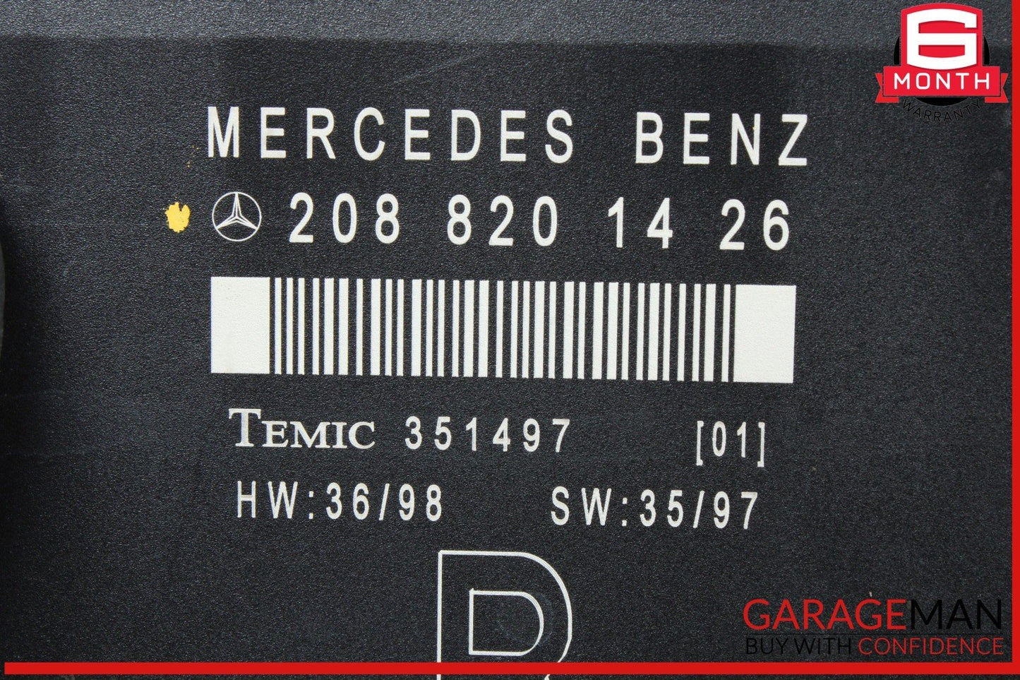 96-03 Mercedes W210 E320 Front Right Door Control Module 2108207826  OEM
