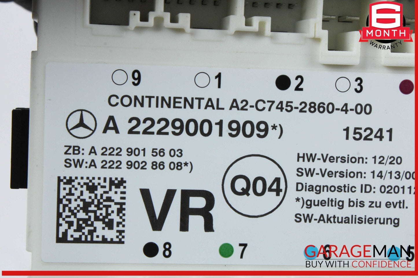 15-23 Mercedes W205 C300 C400 Front Right Side Door Control Module Unit OEM