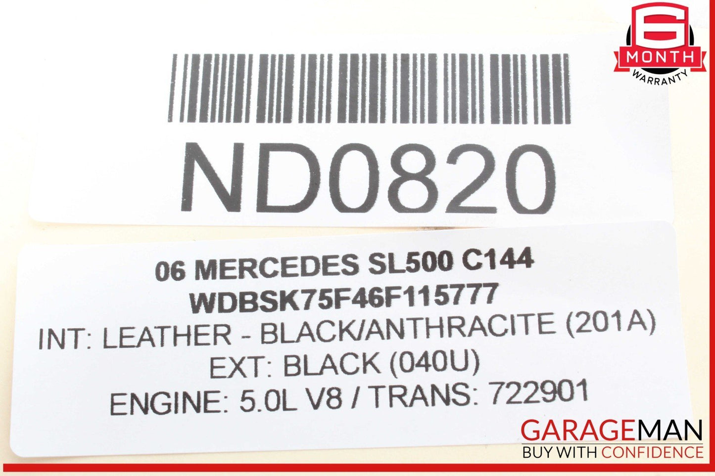 00-08 Mercedes R230 SL500 ABC Pressure Relief Valve Hydraulic Suspension OEM
