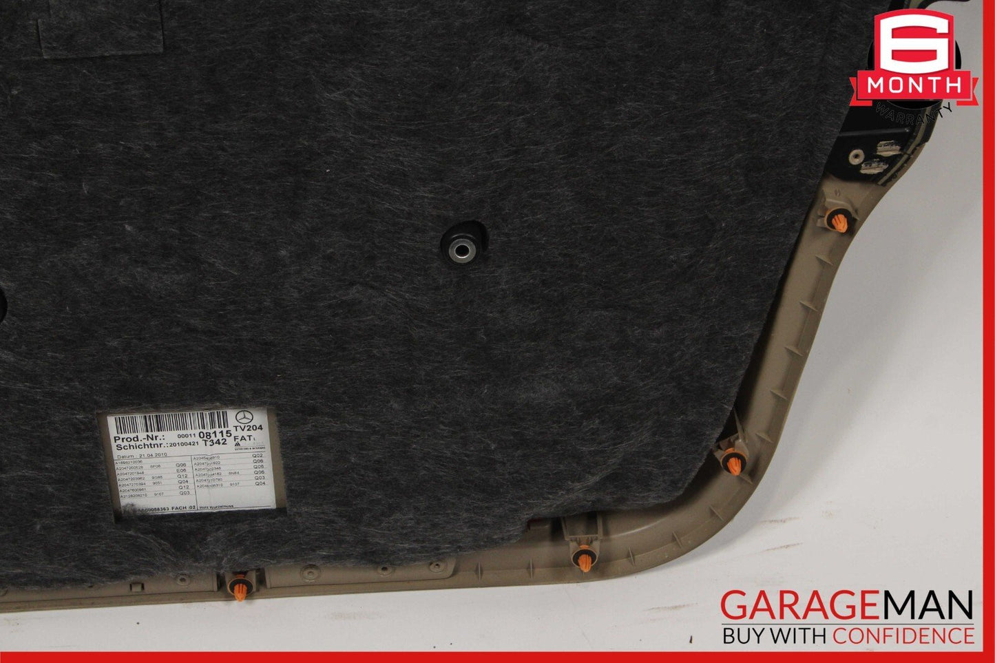 10-15 Mercedes X204 GLK350 Front Left Side Interior Door Trim Panel Cover Brown
