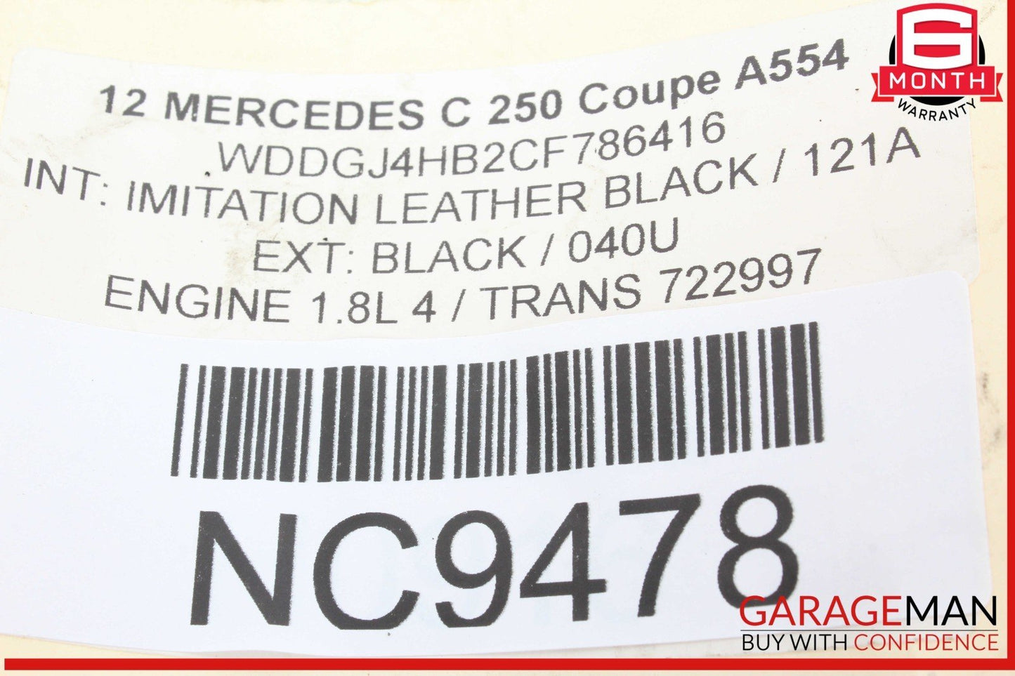 08-20 Mercedes W204 C250 Coupe GLK350 AC A/C Heater Fan Blower Motor Resistor