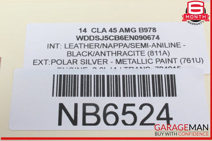14-19 Mercedes W117 CLA45 AMG Front Center AC A/C Air Vent Nozzle Trim Grill OEM