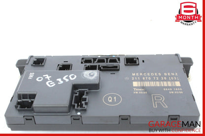 03-09 Mercedes W211 E320 E350 E550 Front Right Side Door Controller Module Unit